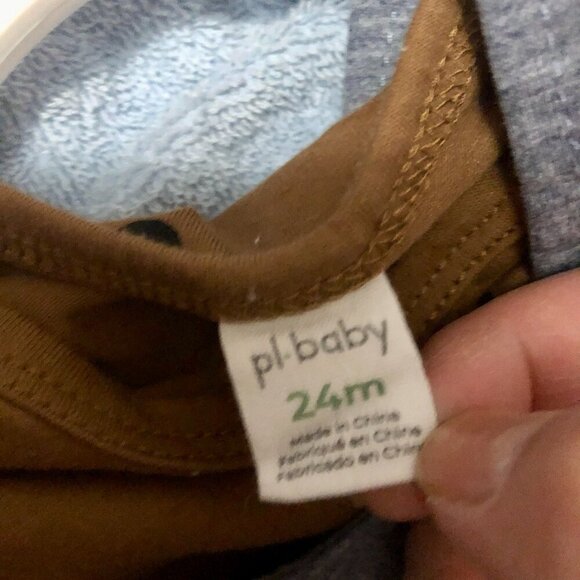 Lot of 3 Disney Baby & PI Baby Mickey & Friends Overall Outfits Set 24M Toddler - Picture 4 of 8